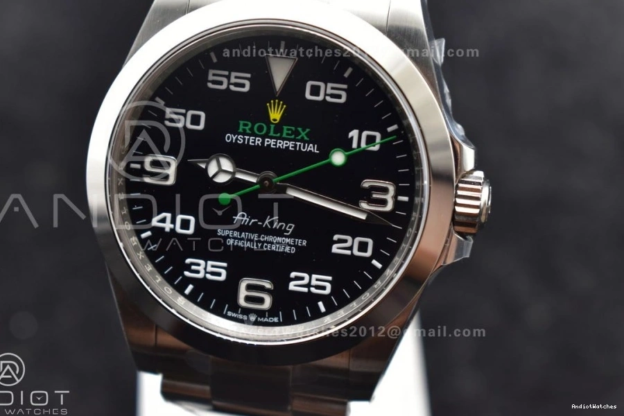 Dial VR SS Best 904L 1:1 Clean Steel Black Stretchable Edition Bracelet on Air-King 126900 500 0417